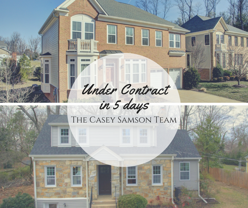 Results Count! Under Contracts this week! Top Amber Meadows, Bottom Oxford